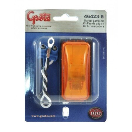 Grote Yel- Sld- 1 Bulb Clr/Mkr Brkt Kit- Retai, 46423-5 46423-5